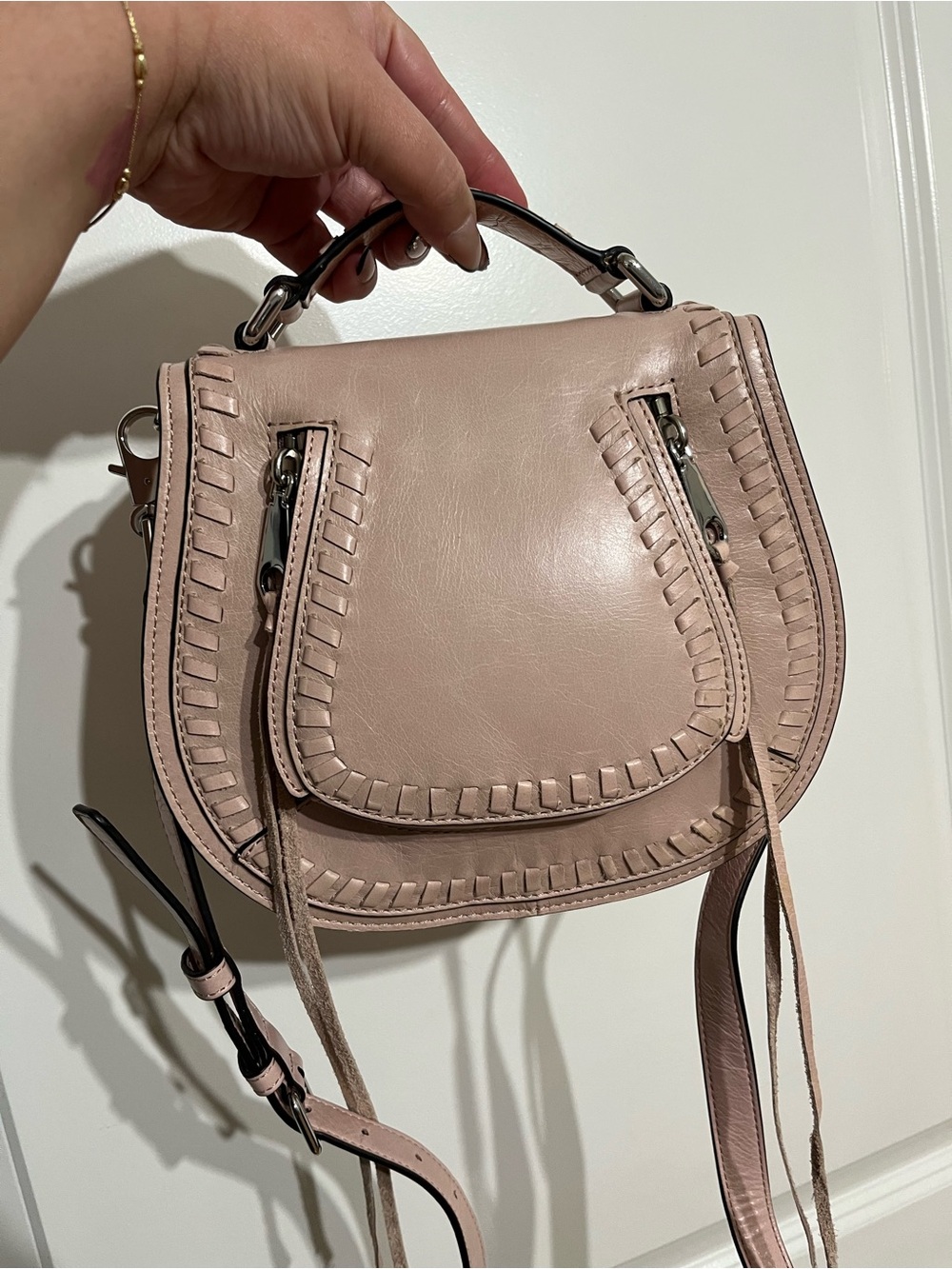 NEW! Rebecca Minkoff Small Vanity Saddle Crossbody Bag